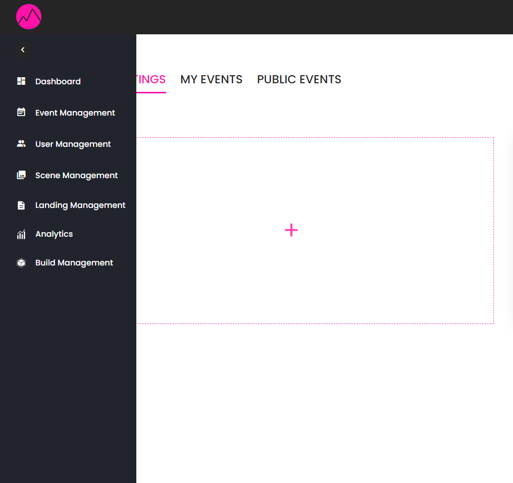 Screenshot Select Name Page in Dashboard