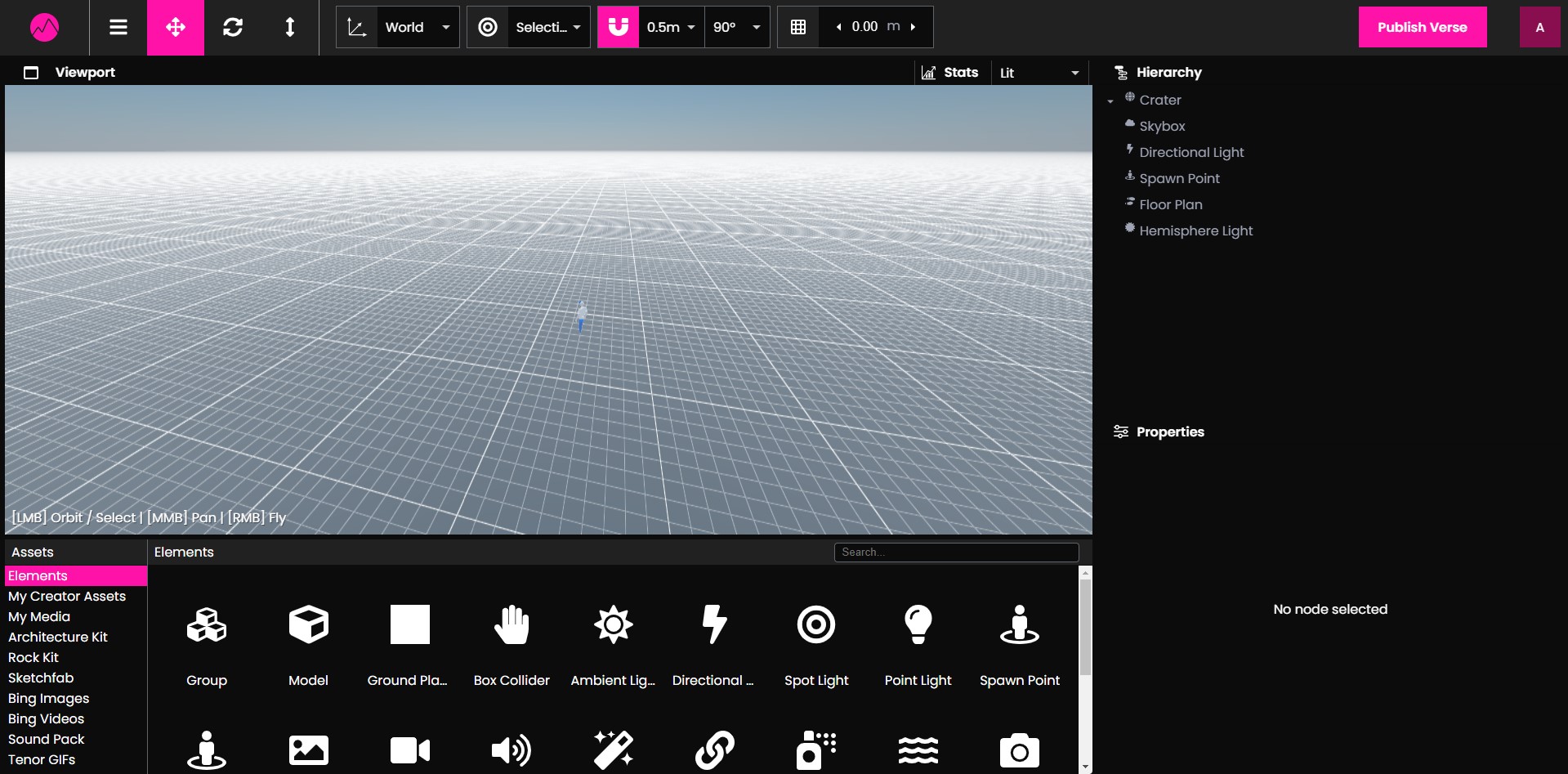 Screenshot of Creator