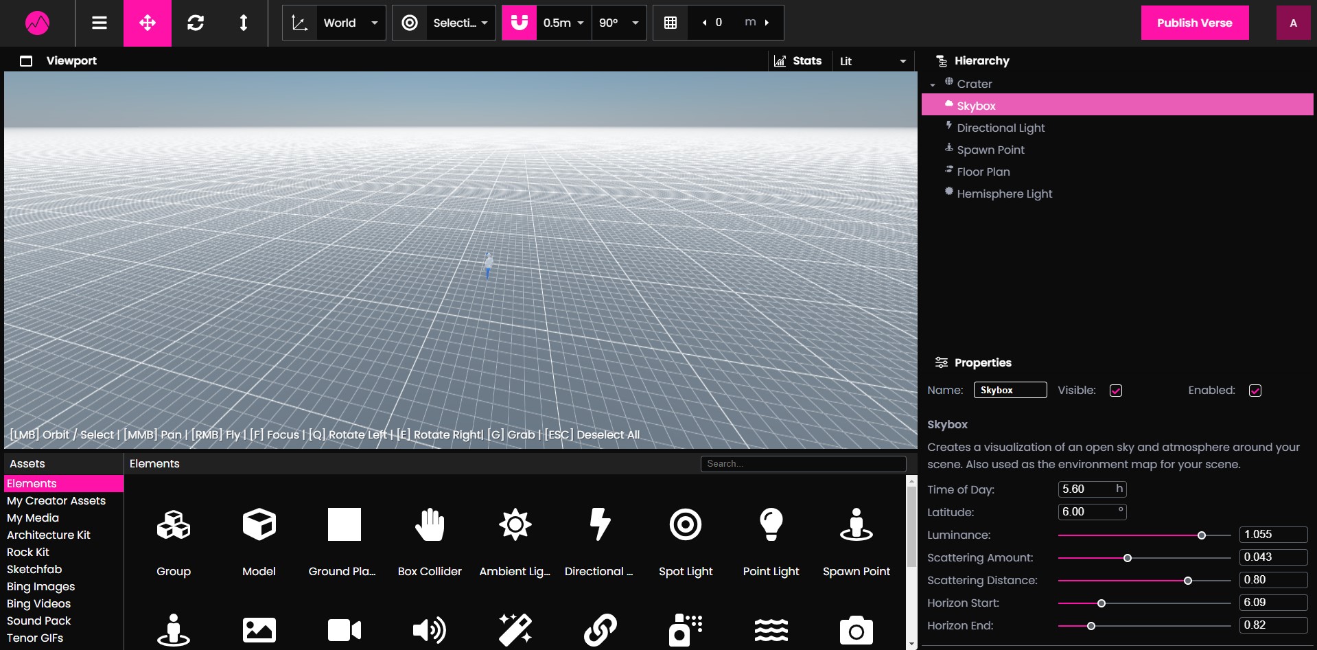 Screenshot of Creator