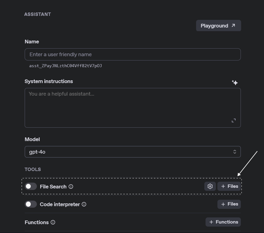 Activar búsqueda de archivos